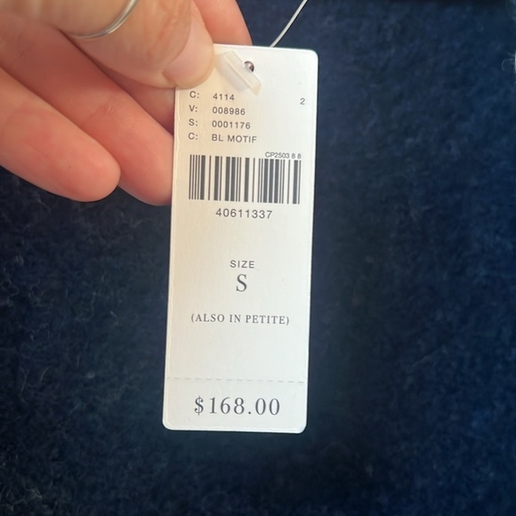 NEW❄Anthropologie❄ Sleeping on Snow, Snow Sweater Wrap Cardigan Navy size S - Picture 6 of 6